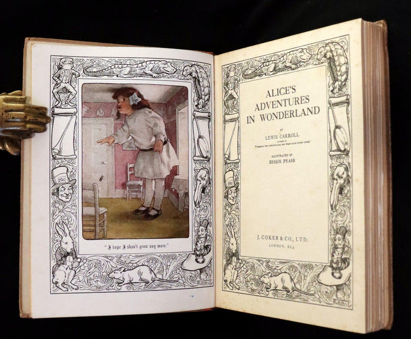 1930 Rare Book - Alice's Adventures in Wonderland Illustrated by Bessie Pease Gutmann.