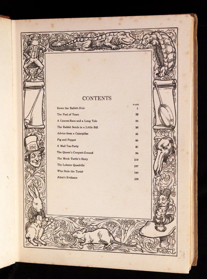 1930 Rare Book - Alice's Adventures in Wonderland Illustrated by Bessie Pease Gutmann.