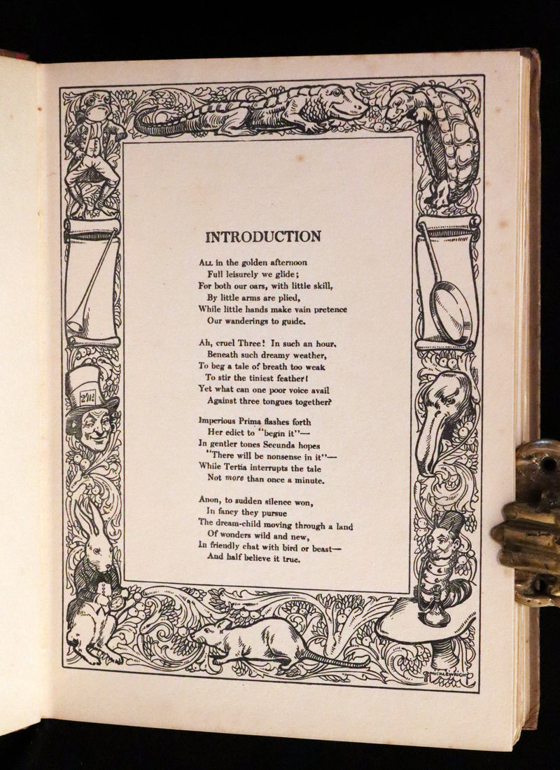 1930 Rare Book - Alice's Adventures in Wonderland Illustrated by Bessie Pease Gutmann.