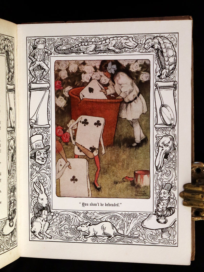 1930 Rare Book - Alice's Adventures in Wonderland Illustrated by Bessie Pease Gutmann.