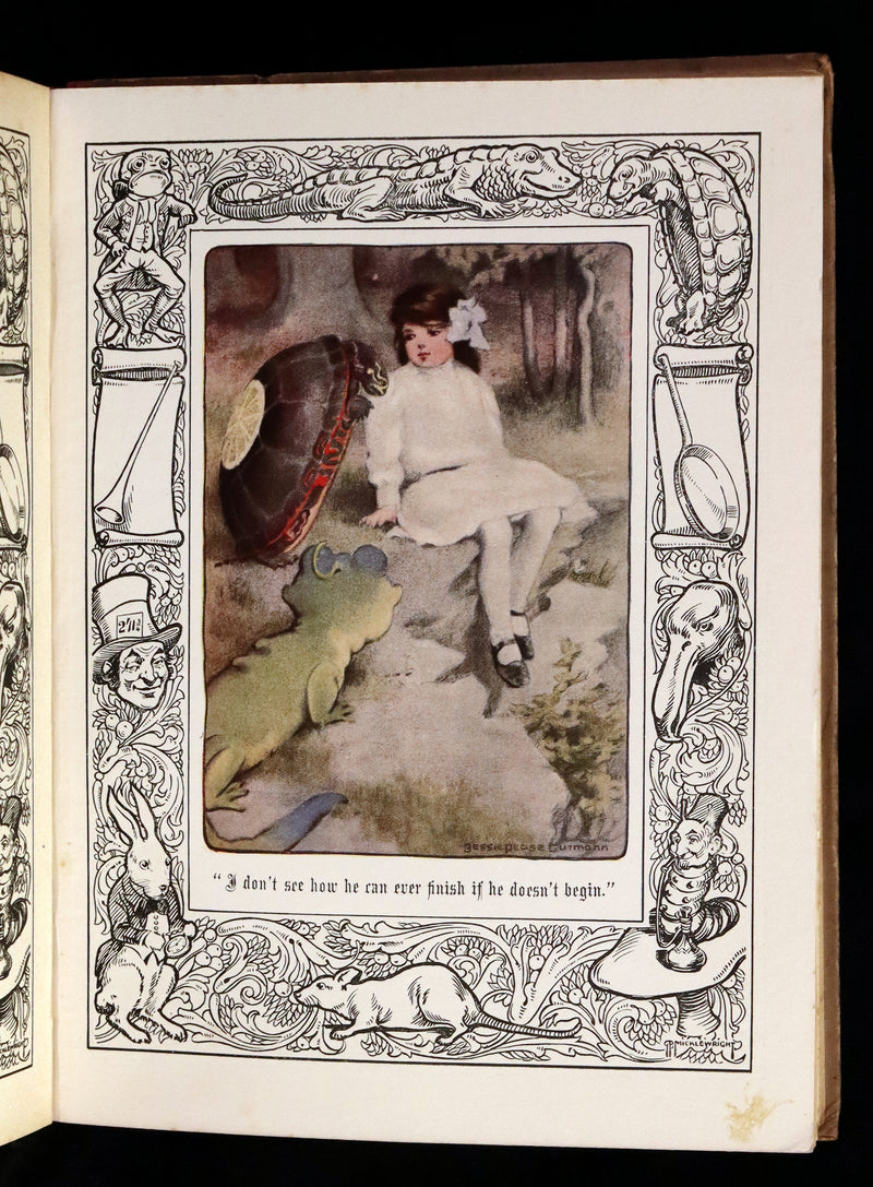1930 Rare Book - Alice's Adventures in Wonderland Illustrated by Bessie Pease Gutmann.
