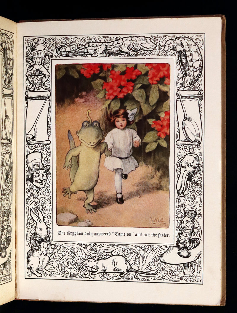 1930 Rare Book - Alice's Adventures in Wonderland Illustrated by Bessie Pease Gutmann.