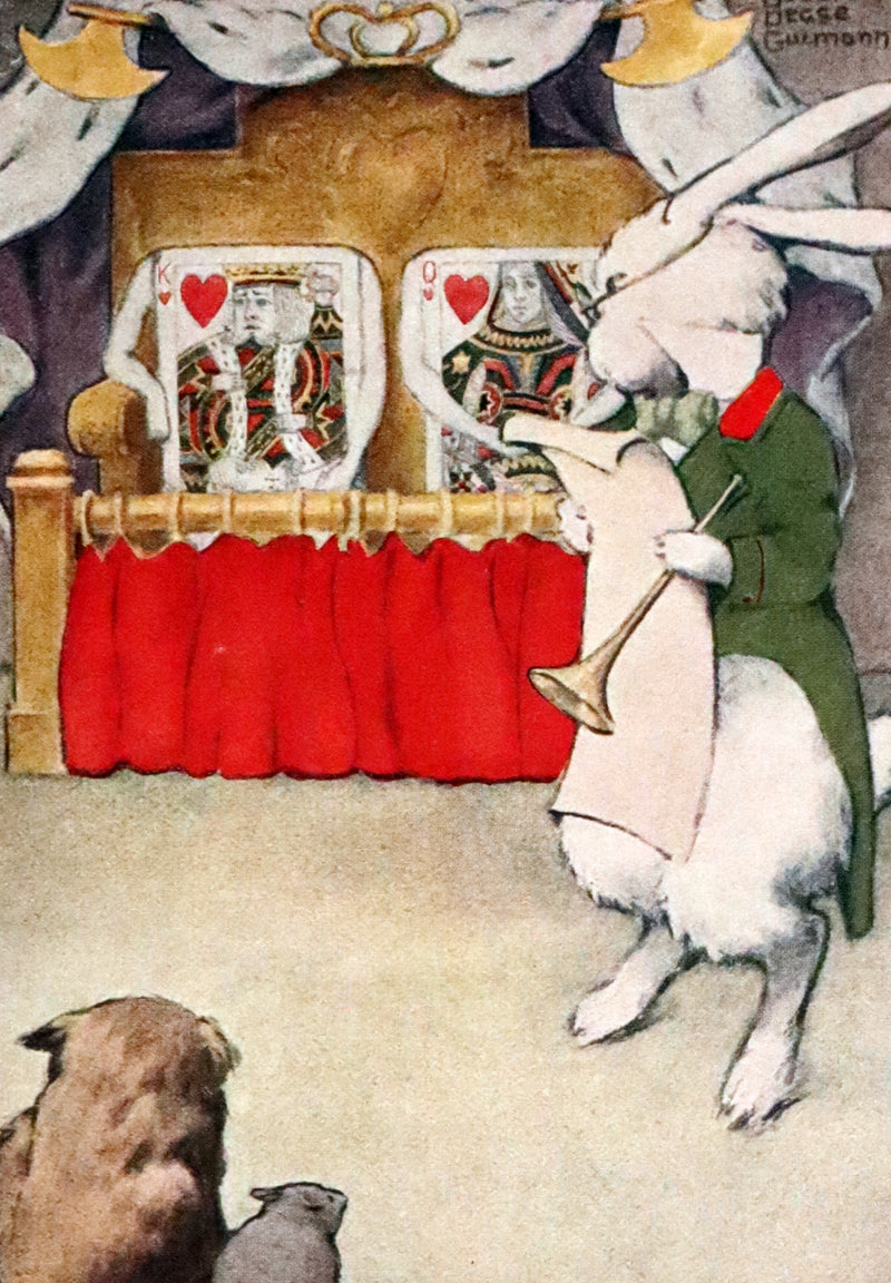 1930 Rare Book - Alice's Adventures in Wonderland Illustrated by Bessie Pease Gutmann.