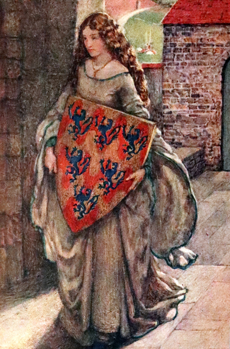 1911 Rare Edition Illustrated by Pre-Raphaelite Eleanor Fortescue Brickdale - Idylls of the  King Arthur.