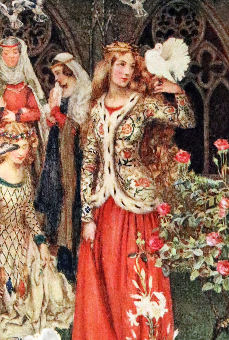 1911 Rare Edition Illustrated by Pre-Raphaelite Eleanor Fortescue Brickdale - Idylls of the  King Arthur.