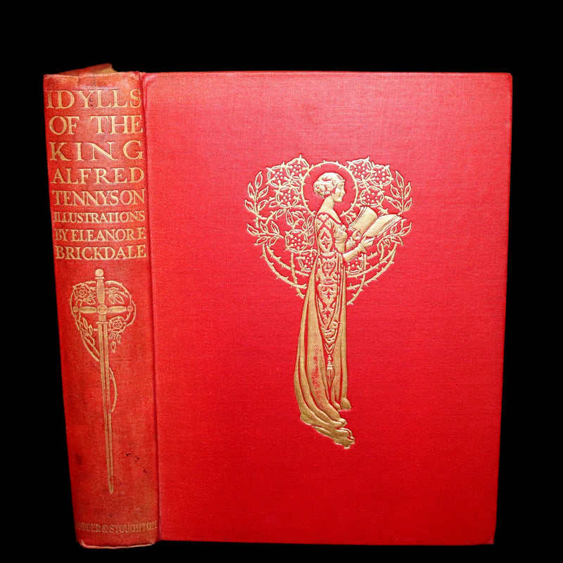 1911 Rare Edition Illustrated by Pre-Raphaelite Eleanor Fortescue Brickdale - Idylls of the  King Arthur.