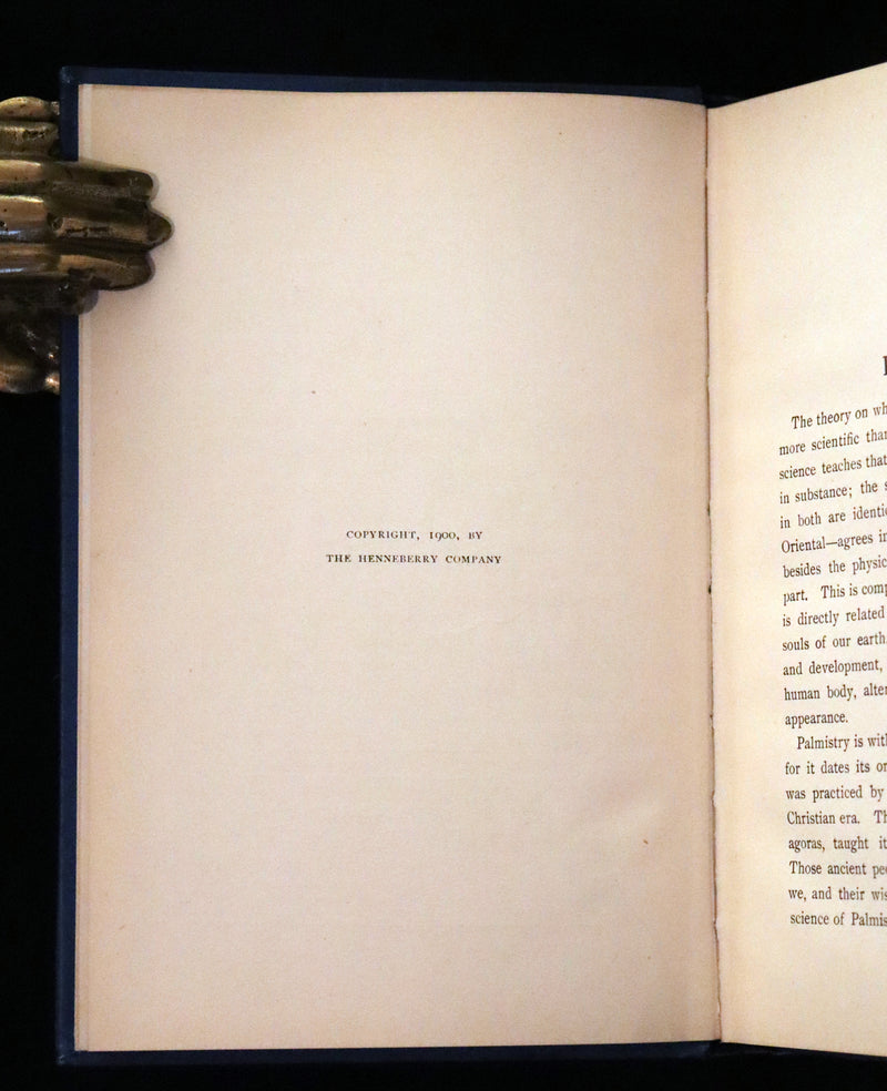 1900 Scarce PALMISTRY Book - Twentieth Century Guide to Palmistry by The Zancigs.