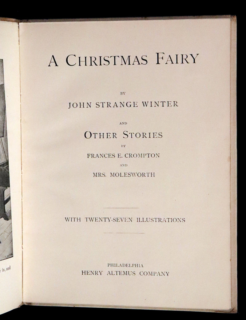 1900 Rare First Edition with Dust Jacket - A Christmas Fairy & Other Stories by John Strange Winter.