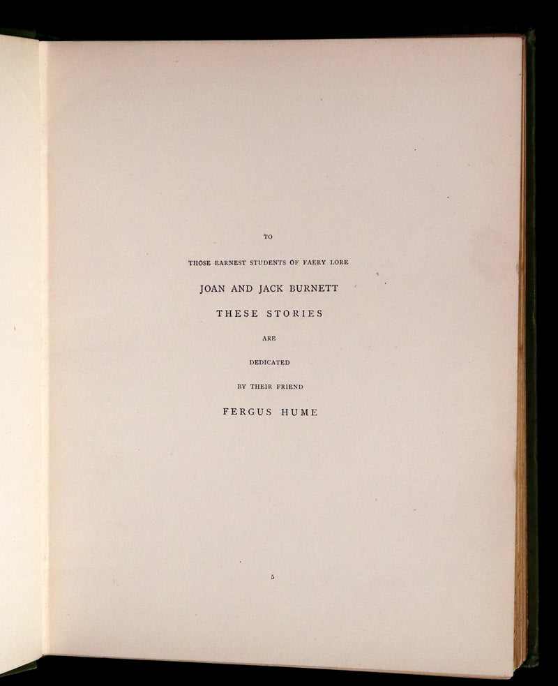 1892 Scarce First Edition - The Chronicles of Faeryland by Fergus Hume illustrated by M. Dunlop.