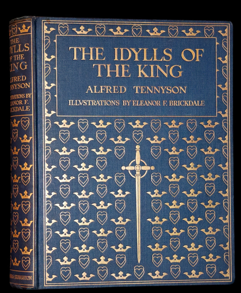 1911 First Edition Illustrated by Pre-Raphaelite Eleanor Fortescue Brickdale - Legend of King Arthur - Idylls of the King.