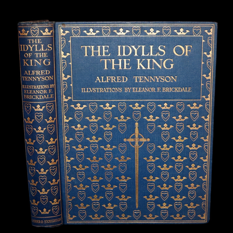 1911 First Edition Illustrated by Pre-Raphaelite Eleanor Fortescue Brickdale - Legend of King Arthur - Idylls of the King.