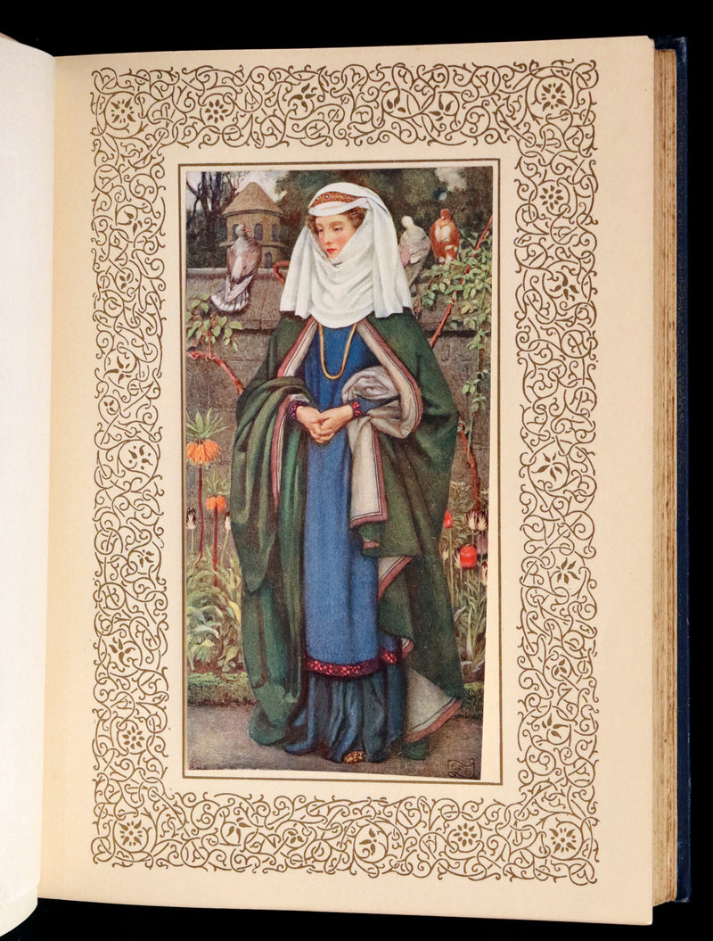 1911 First Edition Illustrated by Pre-Raphaelite Eleanor Fortescue Brickdale - Legend of King Arthur - Idylls of the King.