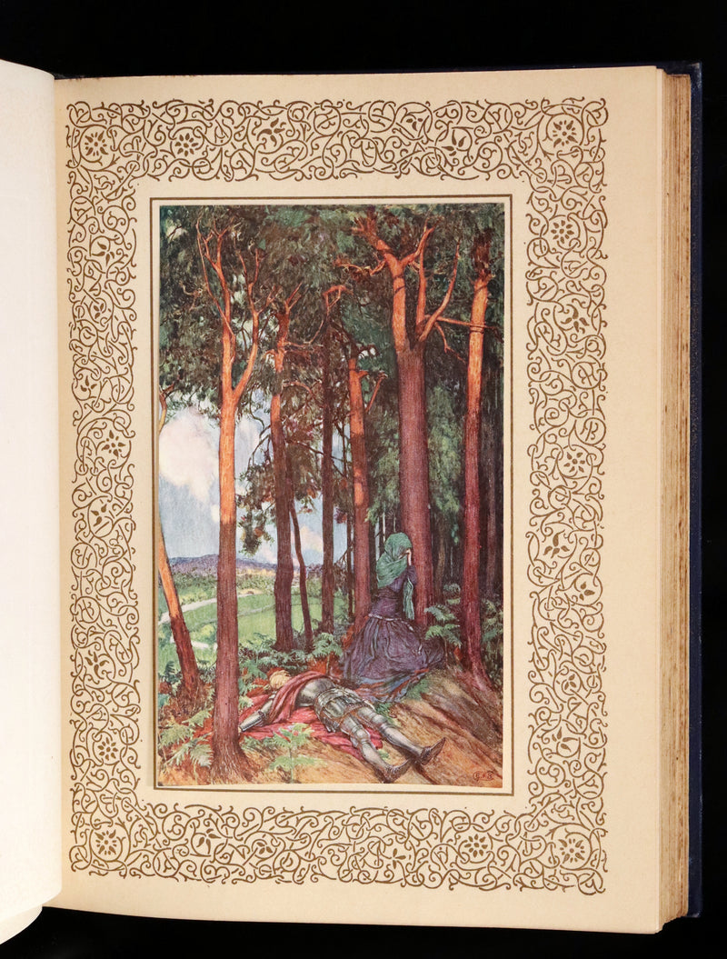 1911 First Edition Illustrated by Pre-Raphaelite Eleanor Fortescue Brickdale - Legend of King Arthur - Idylls of the King.