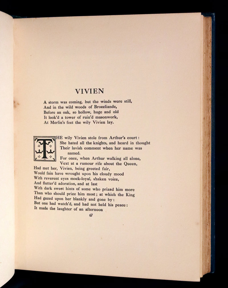 1911 First Edition Illustrated by Pre-Raphaelite Eleanor Fortescue Brickdale - Legend of King Arthur - Idylls of the King.