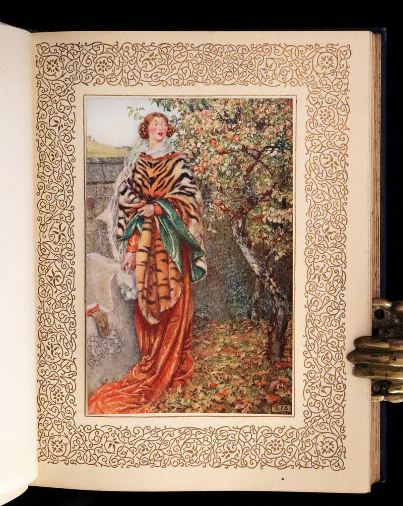 1911 First Edition Illustrated by Pre-Raphaelite Eleanor Fortescue Brickdale - Legend of King Arthur - Idylls of the King.