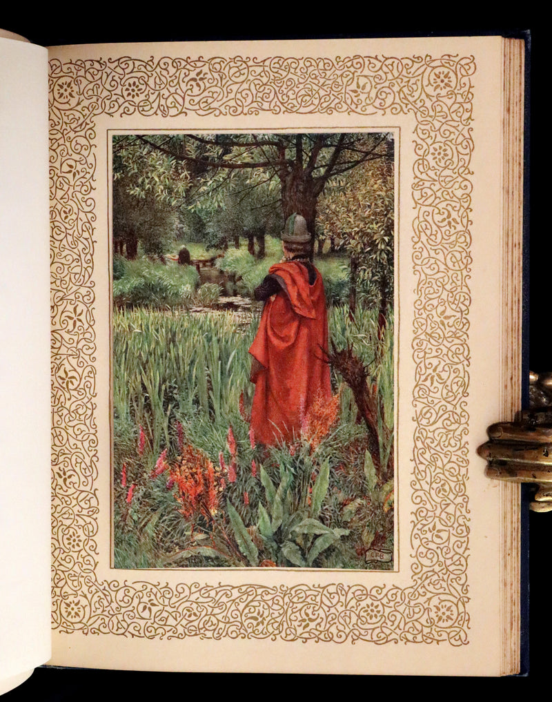 1911 First Edition Illustrated by Pre-Raphaelite Eleanor Fortescue Brickdale - Legend of King Arthur - Idylls of the King.