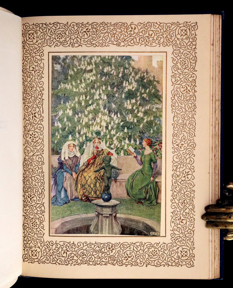 1911 First Edition Illustrated by Pre-Raphaelite Eleanor Fortescue Brickdale - Legend of King Arthur - Idylls of the King.