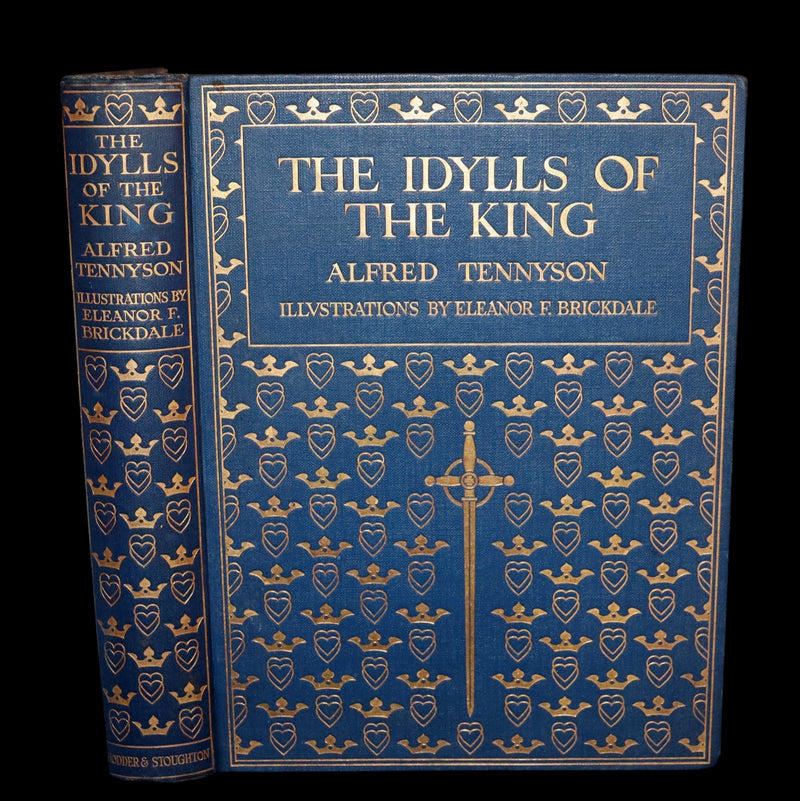 1911 First Edition Illustrated by Pre-Raphaelite Eleanor Fortescue Brickdale - Legend of King Arthur - Idylls of the King.