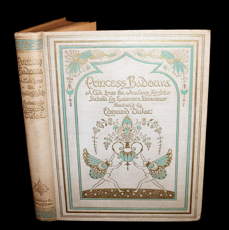 1913 Rare Limited SIGNED First Edition - Princess Badoura. A Tale from the Arabian Nights by Laurence Housman. Illustrated by Edmund Dulac.
