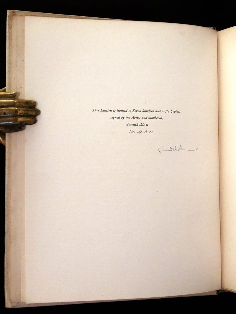 1913 Rare Limited SIGNED First Edition - Princess Badoura. A Tale from the Arabian Nights by Laurence Housman. Illustrated by Edmund Dulac.