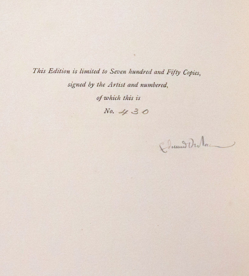1913 Rare Limited SIGNED First Edition - Princess Badoura. A Tale from the Arabian Nights by Laurence Housman. Illustrated by Edmund Dulac.