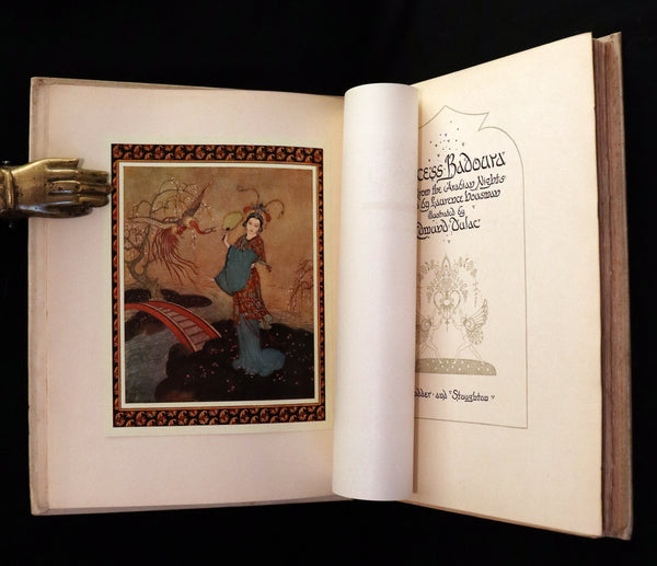 1913 Rare Limited SIGNED First Edition - Princess Badoura. A Tale from the Arabian Nights by Laurence Housman. Illustrated by Edmund Dulac.