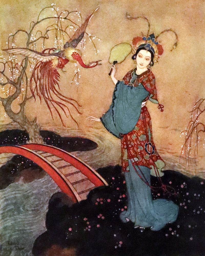 1913 Rare Limited SIGNED First Edition - Princess Badoura. A Tale from the Arabian Nights by Laurence Housman. Illustrated by Edmund Dulac.