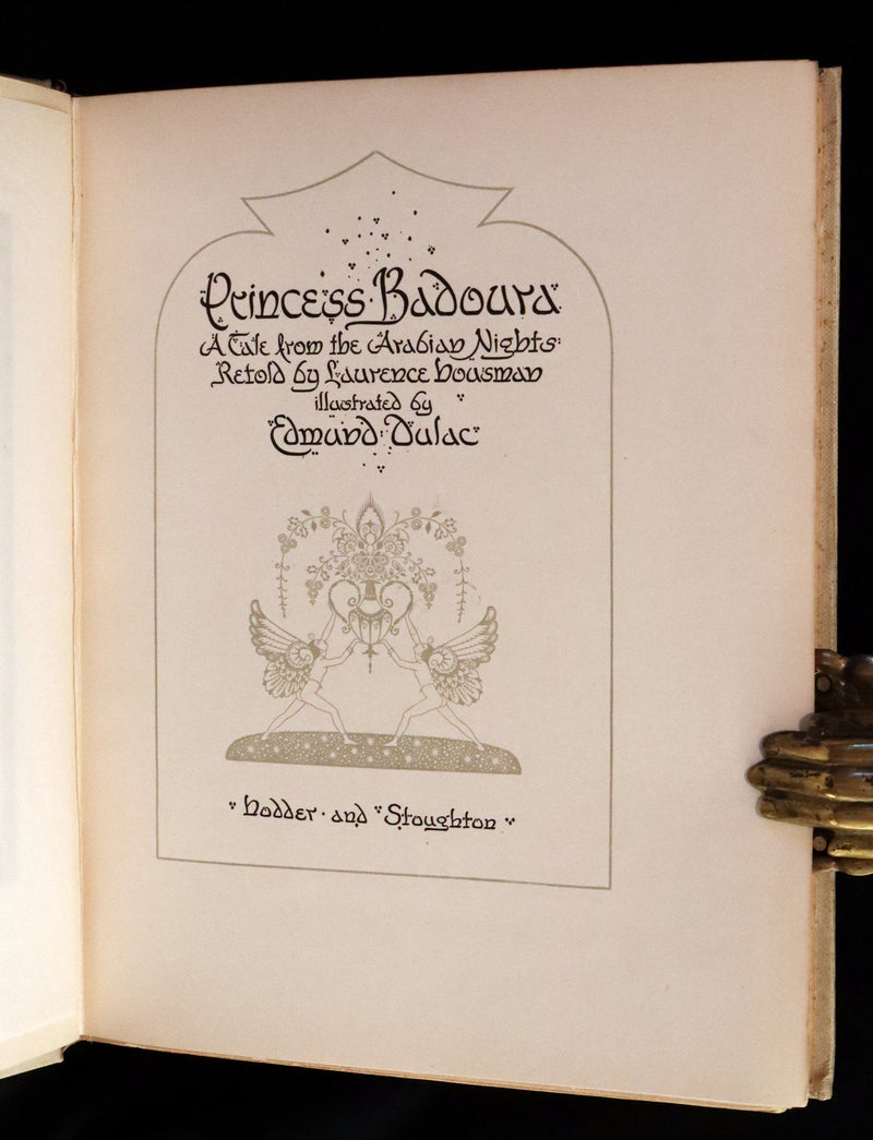 1913 Rare Limited SIGNED First Edition - Princess Badoura. A Tale from the Arabian Nights by Laurence Housman. Illustrated by Edmund Dulac.