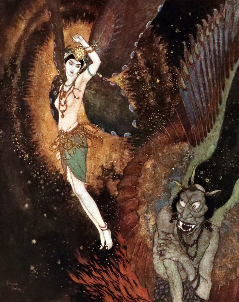 1913 Rare Limited SIGNED First Edition - Princess Badoura. A Tale from the Arabian Nights by Laurence Housman. Illustrated by Edmund Dulac.