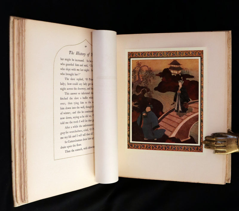 1913 Rare Limited SIGNED First Edition - Princess Badoura. A Tale from the Arabian Nights by Laurence Housman. Illustrated by Edmund Dulac.