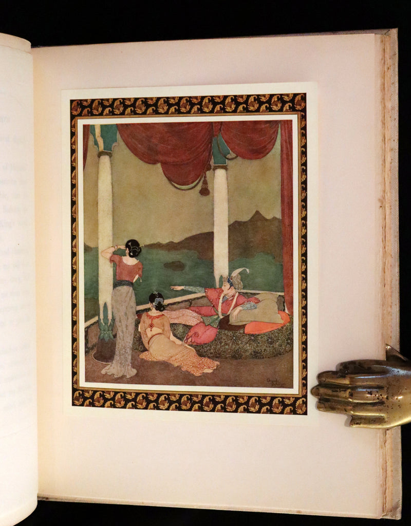 1913 Rare Limited SIGNED First Edition - Princess Badoura. A Tale from the Arabian Nights by Laurence Housman. Illustrated by Edmund Dulac.