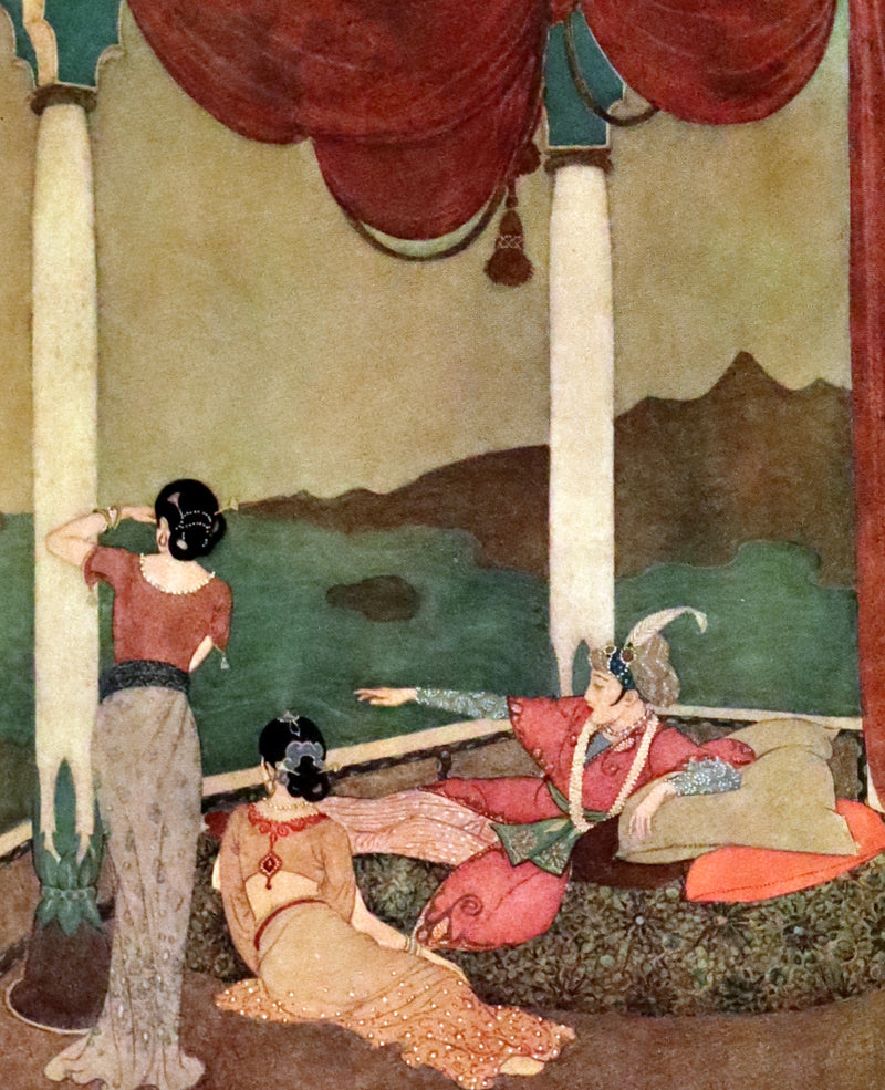 1913 Rare Limited SIGNED First Edition - Princess Badoura. A Tale from the Arabian Nights by Laurence Housman. Illustrated by Edmund Dulac.