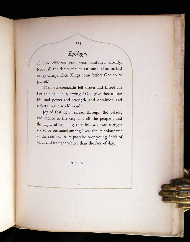 1913 Rare Limited SIGNED First Edition - Princess Badoura. A Tale from the Arabian Nights by Laurence Housman. Illustrated by Edmund Dulac.