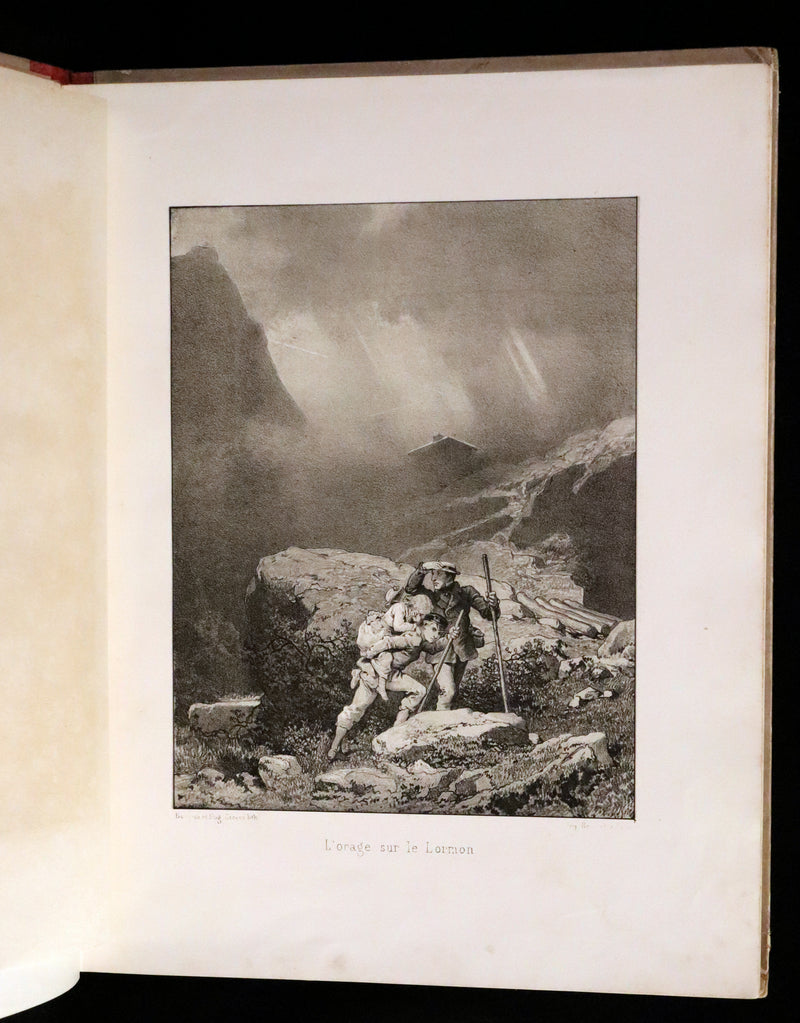 1870 Rare French Ballooning Book - Aventures de Paul enlevé par un ballon - Adventures of Paul Abducted by a Balloon.