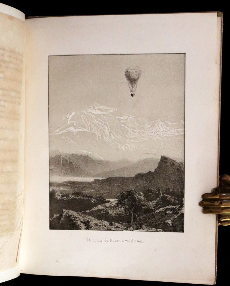 1870 Rare French Ballooning Book - Aventures de Paul enlevé par un ballon - Adventures of Paul Abducted by a Balloon.