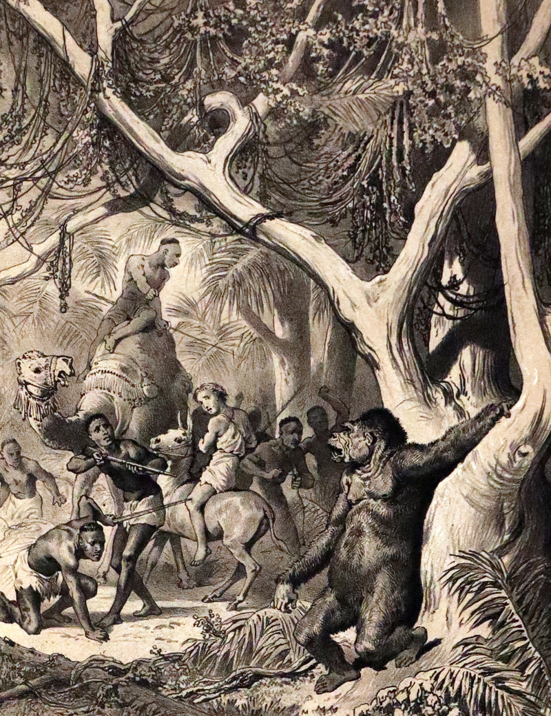 1870 Rare French Ballooning Book - Aventures de Paul enlevé par un ballon - Adventures of Paul Abducted by a Balloon.