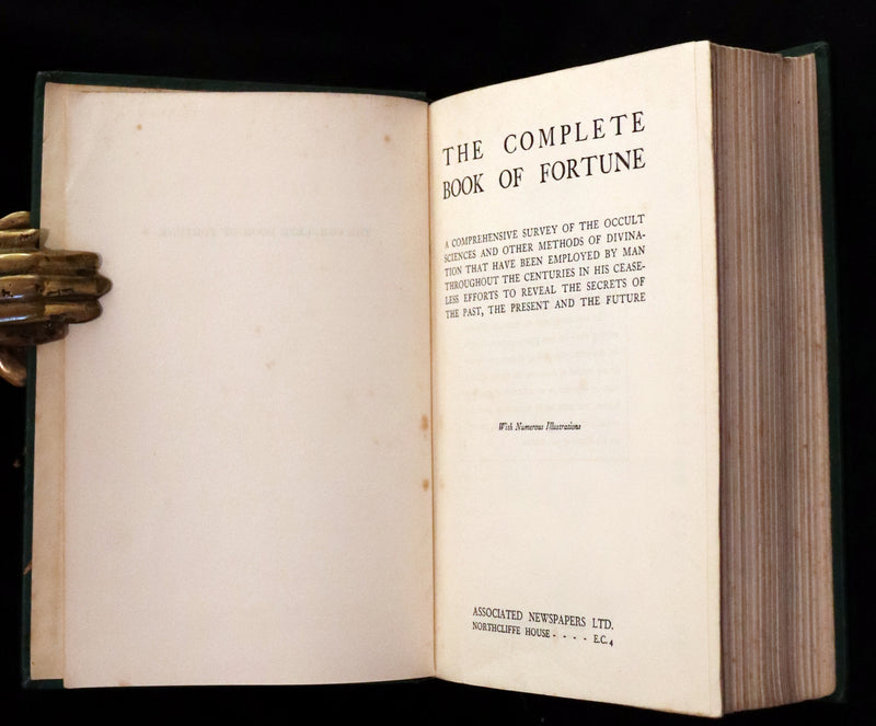 1935 Rare Book - The Complete Book of Fortune A Comprehensive Survey Of The Occult Sciences & Other Methods Of Divination.