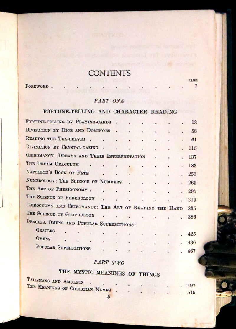 1935 Rare Book - The Complete Book of Fortune A Comprehensive Survey Of The Occult Sciences & Other Methods Of Divination.