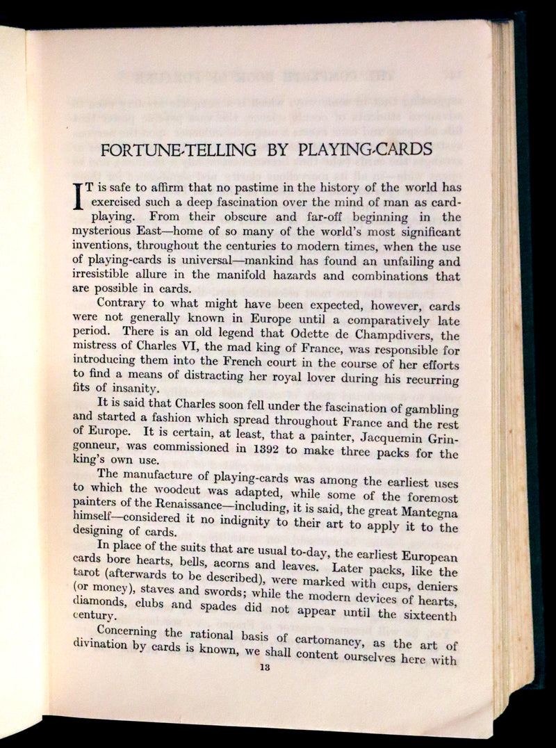 1935 Rare Book - The Complete Book of Fortune A Comprehensive Survey Of The Occult Sciences & Other Methods Of Divination.