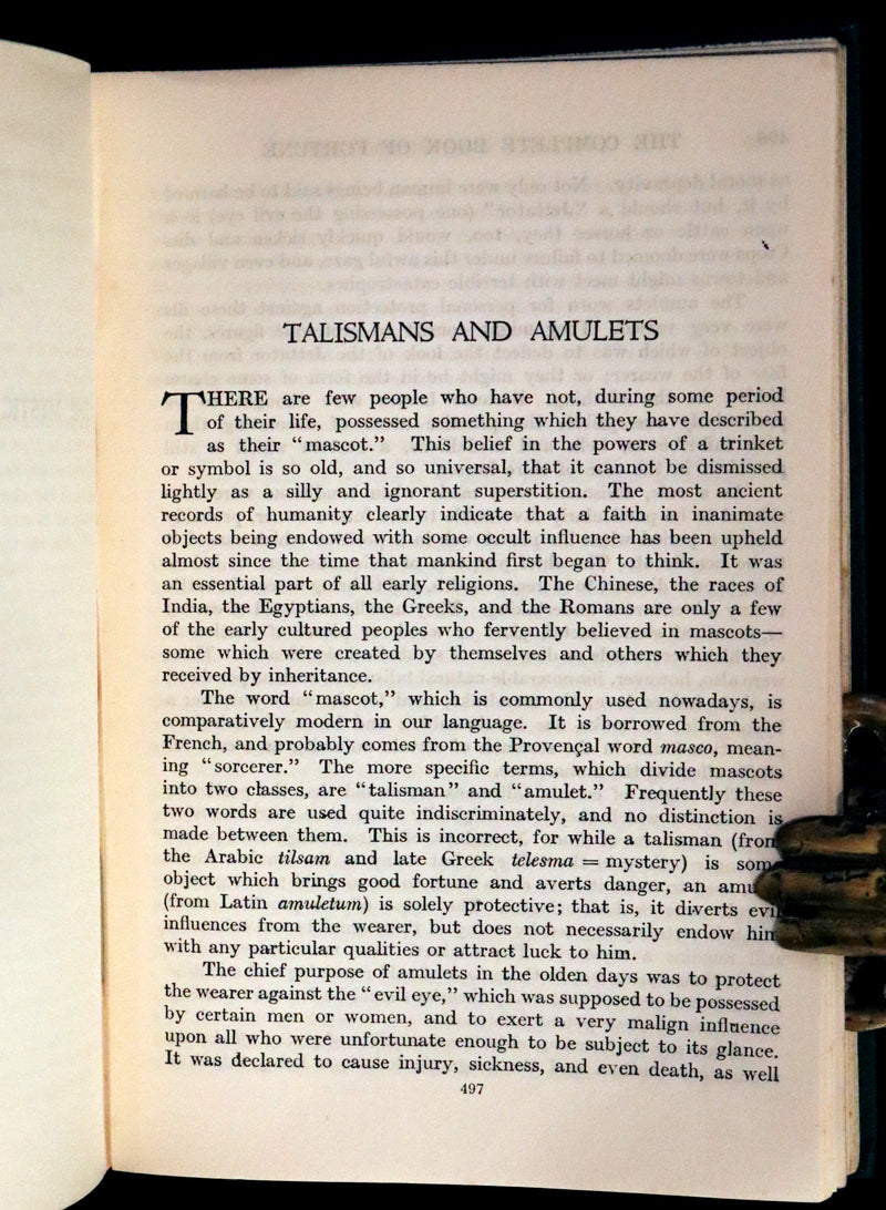 1935 Rare Book - The Complete Book of Fortune A Comprehensive Survey Of The Occult Sciences & Other Methods Of Divination.