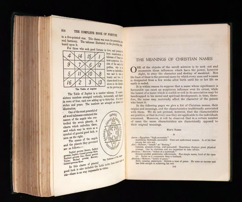 1935 Rare Book - The Complete Book of Fortune A Comprehensive Survey Of The Occult Sciences & Other Methods Of Divination.