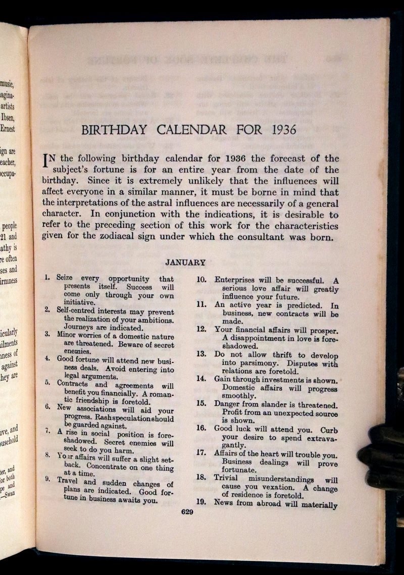 1935 Rare Book - The Complete Book of Fortune A Comprehensive Survey Of The Occult Sciences & Other Methods Of Divination.