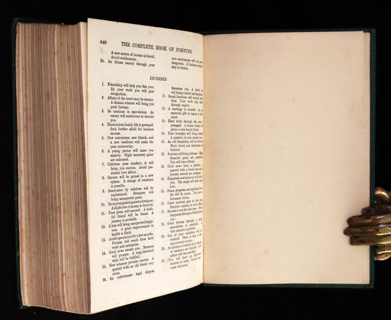 1935 Rare Book - The Complete Book of Fortune A Comprehensive Survey Of The Occult Sciences & Other Methods Of Divination.