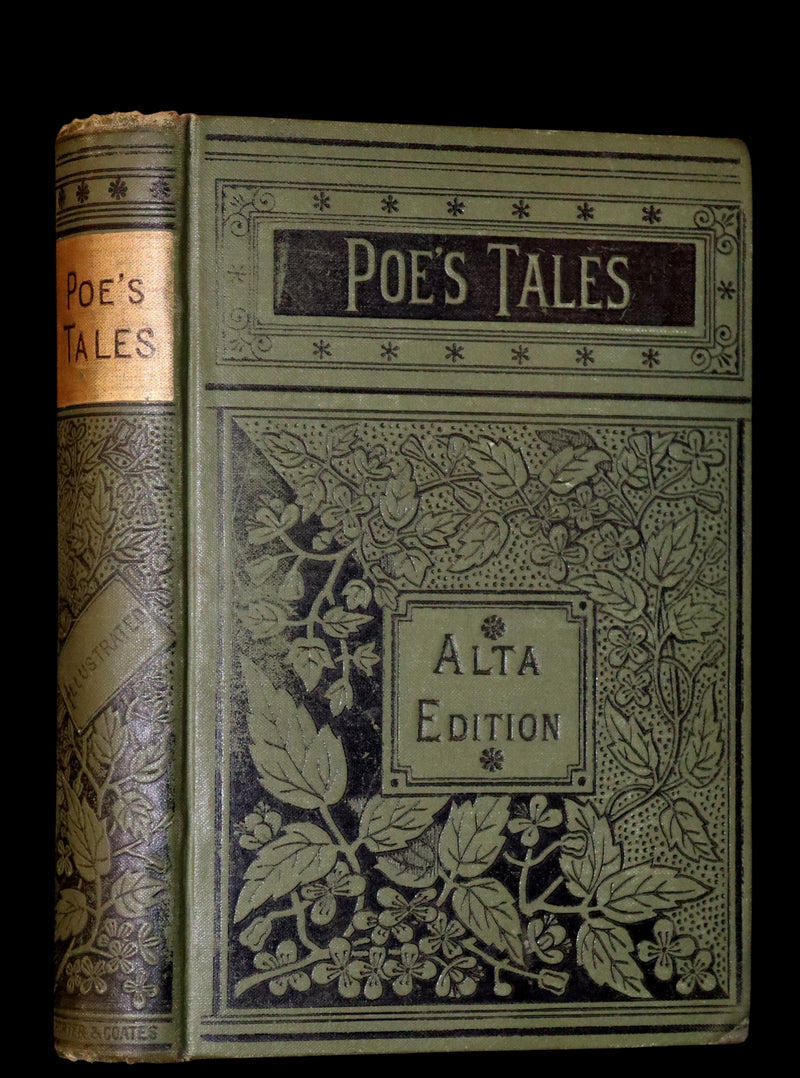 1887 Scarce Book - The Murders in the Rue Morgue and Other Tales by Edgar Allan POE (Black Cat, Pit & Pendulum, Fall of House of Usher, Gold Bug, etc.).