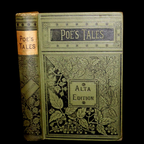 1887 Scarce Book - The Murders in the Rue Morgue and Other Tales by Edgar Allan POE (Black Cat, Pit & Pendulum, Fall of House of Usher, Gold Bug, etc.).