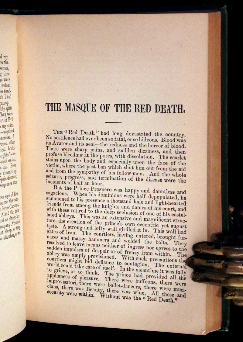 1887 Scarce Book - The Murders in the Rue Morgue and Other Tales by Edgar Allan POE (Black Cat, Pit & Pendulum, Fall of House of Usher, Gold Bug, etc.).