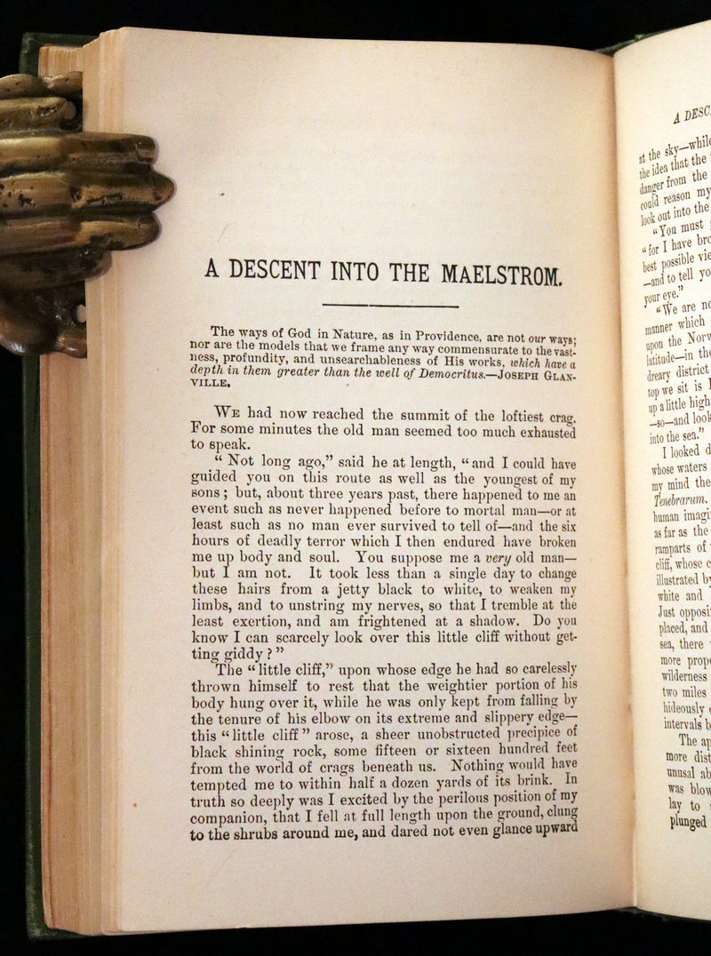 1887 Scarce Book - The Murders in the Rue Morgue and Other Tales by Edgar Allan POE (Black Cat, Pit & Pendulum, Fall of House of Usher, Gold Bug, etc.).