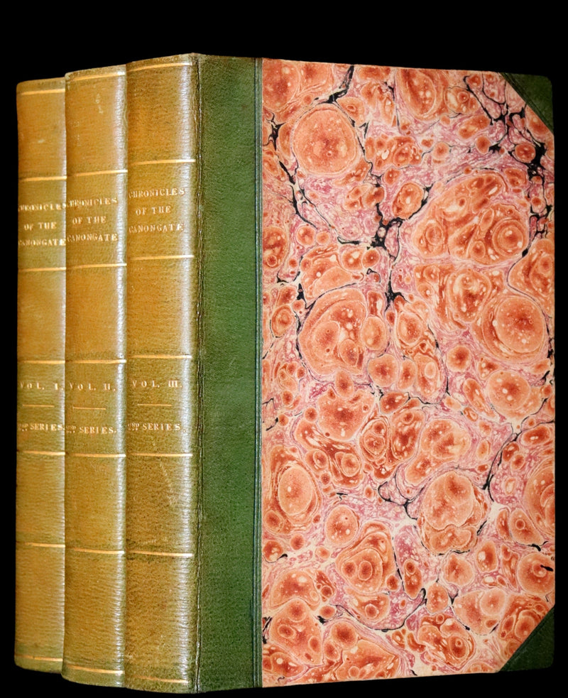 1828 Rare First Edition Book Set - The Fair Maid of Perth (Chronicles of the Canongate, 2nd Series) by Sir Walter Scott.