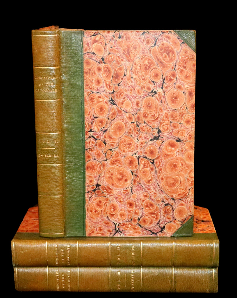1828 Rare First Edition Book Set - The Fair Maid of Perth (Chronicles of the Canongate, 2nd Series) by Sir Walter Scott.