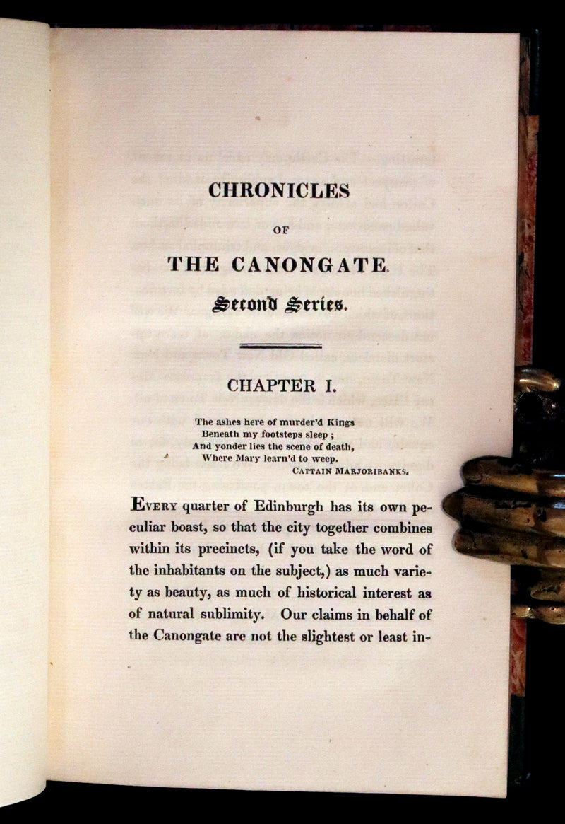1828 Rare First Edition Book Set - The Fair Maid of Perth (Chronicles of the Canongate, 2nd Series) by Sir Walter Scott.